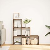 vidaXL Pregrada / regal za knjige 3 razina hrast 99x29x99 cm drveni | shoptok.hr