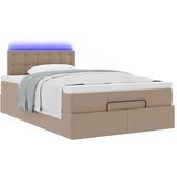 vidaXL okvir kreveta s madraca cappuccina 120x190 cm od umjetne kože | shoptok.hr