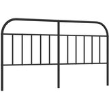  Metalno zamjensko uzglavlje crno 180 cm | shoptok.hr