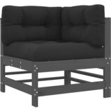 Maison Chic Kotni kavč - Sofa - Kanape z blazinami siva trdna borovina, (21726688) Cene
