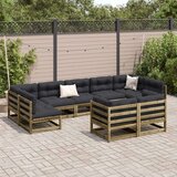  9-dijelni set vrtnih sofa s jastucima od impregnirane borovine | shoptok.hr