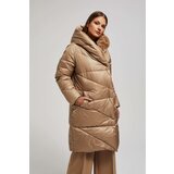 Marisse Long Dark Beige Hooded Jacket | ePonuda.com