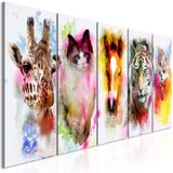  Slika - Watercolour Animals (5 Parts) Narrow 225x90 Cijene