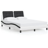  Okvir kreveta s LED-om bez madraca Zadar bijelo-crni 140 x 190 cm | shoptok.hr