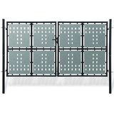 vidaXL crna jednostruka vrata za ogradu 300 x 225 cm Cijene