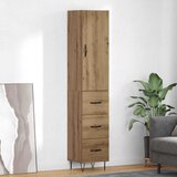 vidaXL Highboard Umjetnički hrast 69,5 x 34 x 180 cm Konstruirano drvo | shoptok.hr