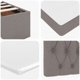 vidaXL otomanski okvir kreveta s madraca smeđesivi 90x190cm tkanine | shoptok.hr