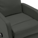 Fotelja na podizanje od umjetne kože antracit - Antracit 1 | shoptok.hr