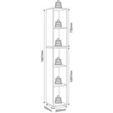 MID.YOU Pisarniški Regal Salia B30, Antracit, Barva Hrasta | Shoptok.si