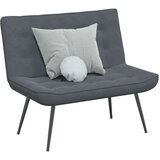 vidaXL Klupa tamnosiva 110x74x84 cm baršunasta | shoptok.hr