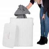  Košara za rublje od bambusa, bijela | shoptok.hr