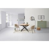 MID.YOU RAZTEGLJIVA MIZA, črna, barve hrasta | Shoptok.si
