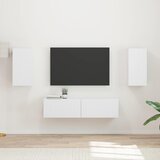  Set TV komoda 4 pcs Bijelo Konstruirano drvo | Eponuda.com
