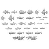 Green Stuff World FISH COLLECTION Resin set 3D printed Cene