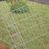  Kavez za zečeve Srebrno 215 x 100 x 85 cm Cinkani čelik | shoptok.hr