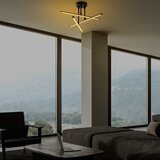 Opviq lights črna led stropna svetilka 26x51 cm ledflower – | Shoptok.si