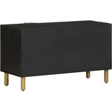 TV ormarić crni 80x33x46 cm od konstruiranog drva | shoptok.hr