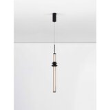 Nova Luce Mat crna LED viseća svjetiljka keramička s mogućnosti zatamnjivanja sa sjenilom od akrilnog stakla ø 8 cm Stalactite – | shoptok.hr