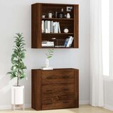  Visoka omara rjavi hrast inženirski les, (20653959) | Shoptok.si