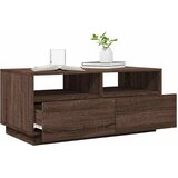  Stolić za kavu s LED svjetlima smeđi hrast 90x49x40 cm | Eponuda.ba