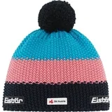 Star Pompon SKA Beanie Black/Strawberry/White UNI Kapa