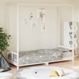 Maison Chic Otroški posteljni okvir - Otroški ležaj bel 80x200 cm trdna borovina-J2718, (21794336) | Shoptok.si