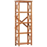 Police za knjige 60x30x160 cm drvo bagrema s premazom boje meda | Eponuda.com