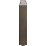  noge jedilne mize v-oblika 2 kosa naravno jeklo 60x(30-31,3) cm | Shoptok.si
