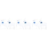  LED Riječni jeleni 6 pcs Bijelo tkanina | shoptok.hr