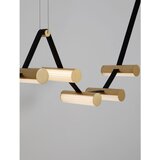 Nova Luce Mjedena LED viseća svjetiljka aluminijska s mogućnosti zatamnjivanja sa staklenim sjenilom Luma – | shoptok.hr