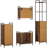  Set ormarića za kupaonicu 4 kom. Staro drvo 40 x 36 x 200 5 cm - Staro drvo Ormarić ispod sudopera (2 vrata) + viseći ormarić + | shoptok.hr