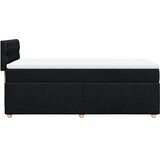  Krevet s oprugama i madracem crni 100 x 200 cm od tkanine | shoptok.hr