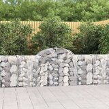  Obokane gabion košare 14 kosov 200x30x80/100 cm cinkano železo, (20758073) | Shoptok.si