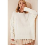  Sweater - Ecru - Oversize Cene