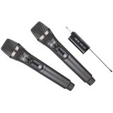 Akai mikrofon bež. 2 kom, dinamički, do 30m, lat.2,5s, punj. bat., LCD, AMD-300 | shoptok.hr