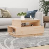 The Living Store Klubska mizica 80x55x40,5 cm trdna borovina - Klubska Mizica, (21573085) Cene