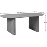 MID.YOU Jedilna Miza Leo, Barva Hrasta, 200x100 | Shoptok.si