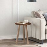  Gornji dio stola Tamno smeđa Ø 50 x 2,5 cm Čvrsto Hrastovo Drvo | shoptok.hr