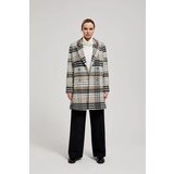 Moodo Checkered double-breasted coat Cijene