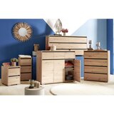 CARRYHOME komoda, antracit, barve hrasta | Shoptok.si