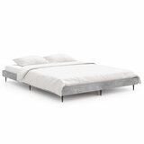  Okvir kreveta boja betona 135 x 190 cm od konstruiranog drva | Eponuda.com