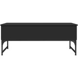  Stolić za kavu crni 100 x 50 x 40 cm konstruirano drvo i metal | shoptok.hr