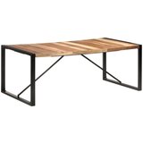  Blagovaonski stol 200 x 100 x 75 cm od masivnog drva i šišama | shoptok.hr
