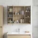  Kupaonski ormar s ogledalom Sonoma hrast 60 x 14,5 x 50 cm | shoptok.hr
