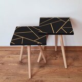 Hanah home set klub stočića 2Shp334, 2 komada, Crni | ePonuda.com