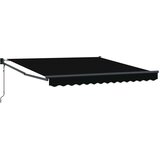 Nadstrešnica Crna 350 x 250 cm Poliester i metal | shoptok.hr