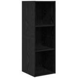  Set TV komoda Zidne 4 pcs Crni hrast 37 x 37 x 107 cm | shoptok.hr