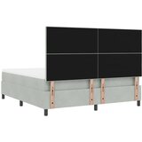  s opruga kutije Svijetlo siva 180 x 200 cm Baršun | shoptok.hr