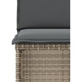  3-dijelni bistro set od poliratana s jastucima sivi | shoptok.hr