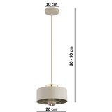  Brilagi - luster na kablu 1xE27/60W/230V Ø 20 cm bež/zlatna | Eponuda.com